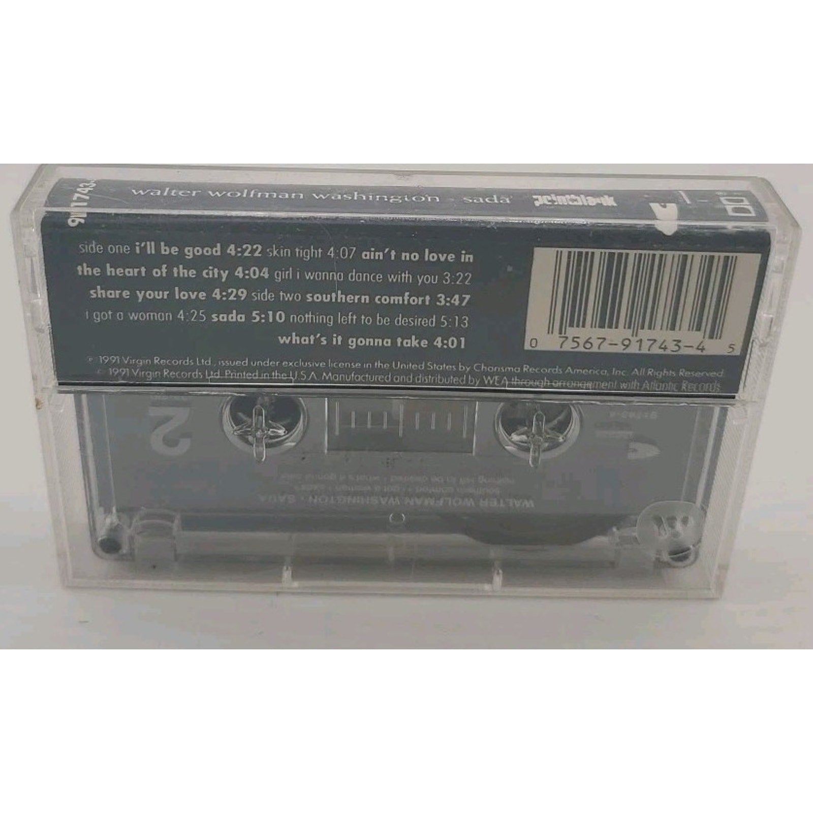 Sada by Walter "Wolfman" Washington (Cassette, Aug-1991, Charisma)