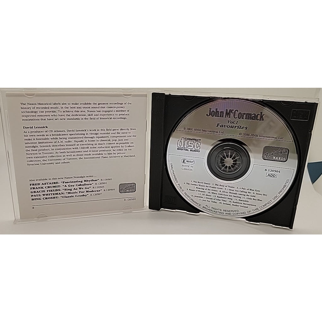 Vol. 1 Favorites by Mccormack, John (CD, 2001)