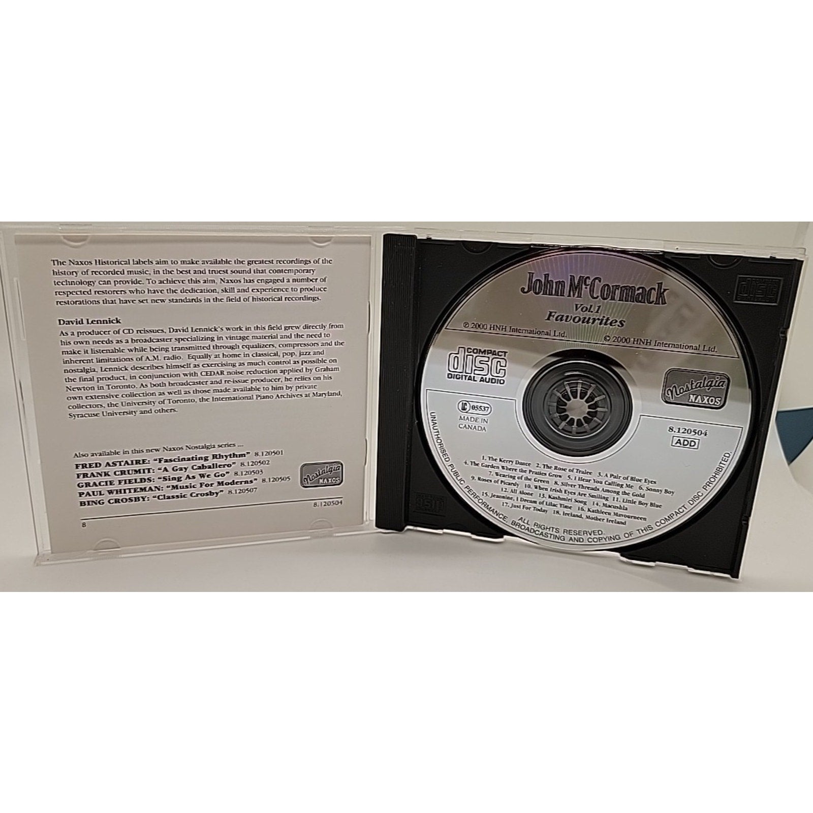 Vol. 1 Favorites by Mccormack, John (CD, 2001)