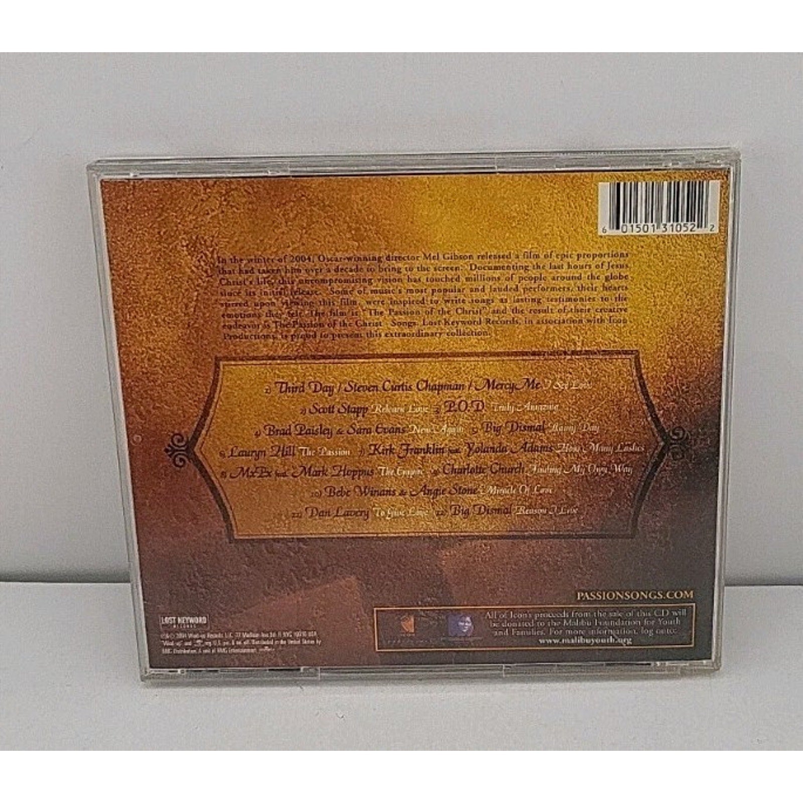 The Passion of the Christ Songs : Original Songs Inspired by the Film CD