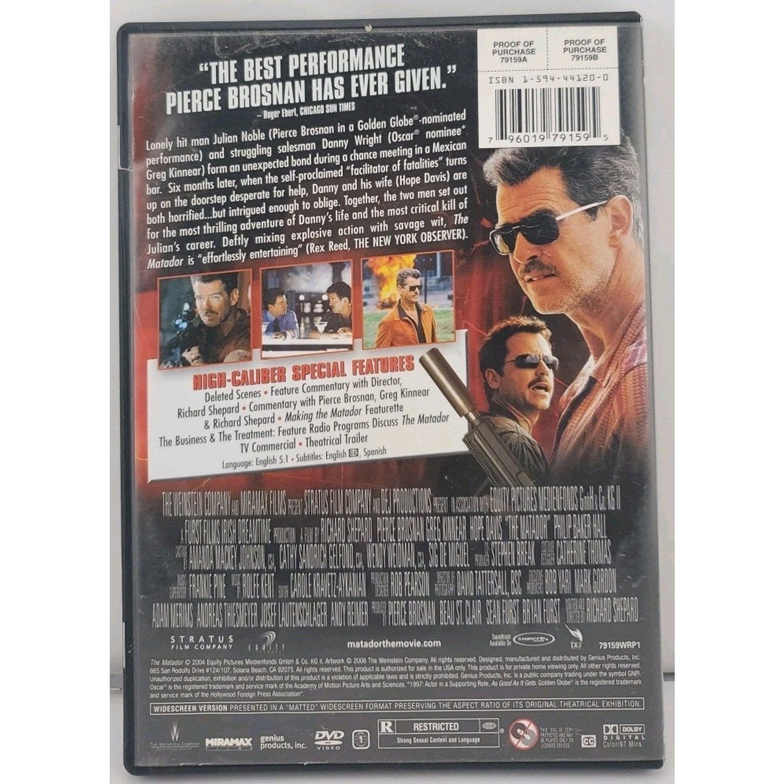 The Matador (DVD, 2005, Widescreen)