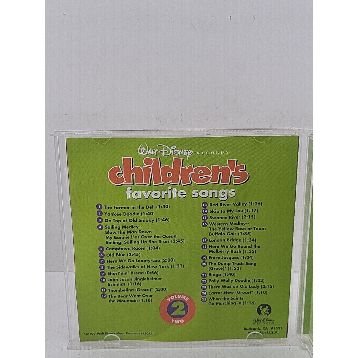 Vol. 2-Disney Songs by Disney (CD, 1991)