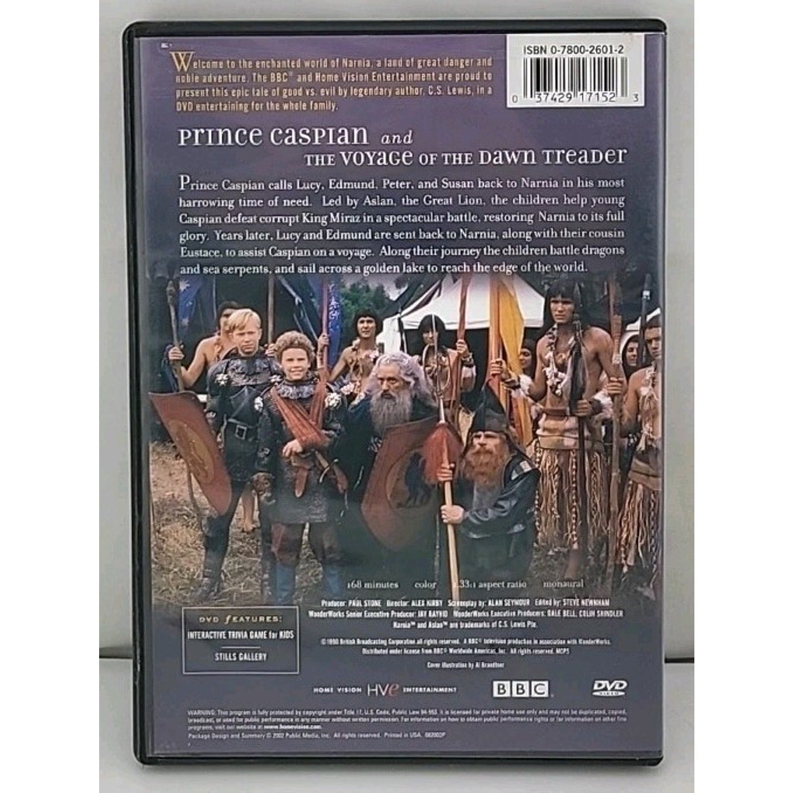 Prince Caspian & the Voyage of the Dawn Treader (DVD, 1989)