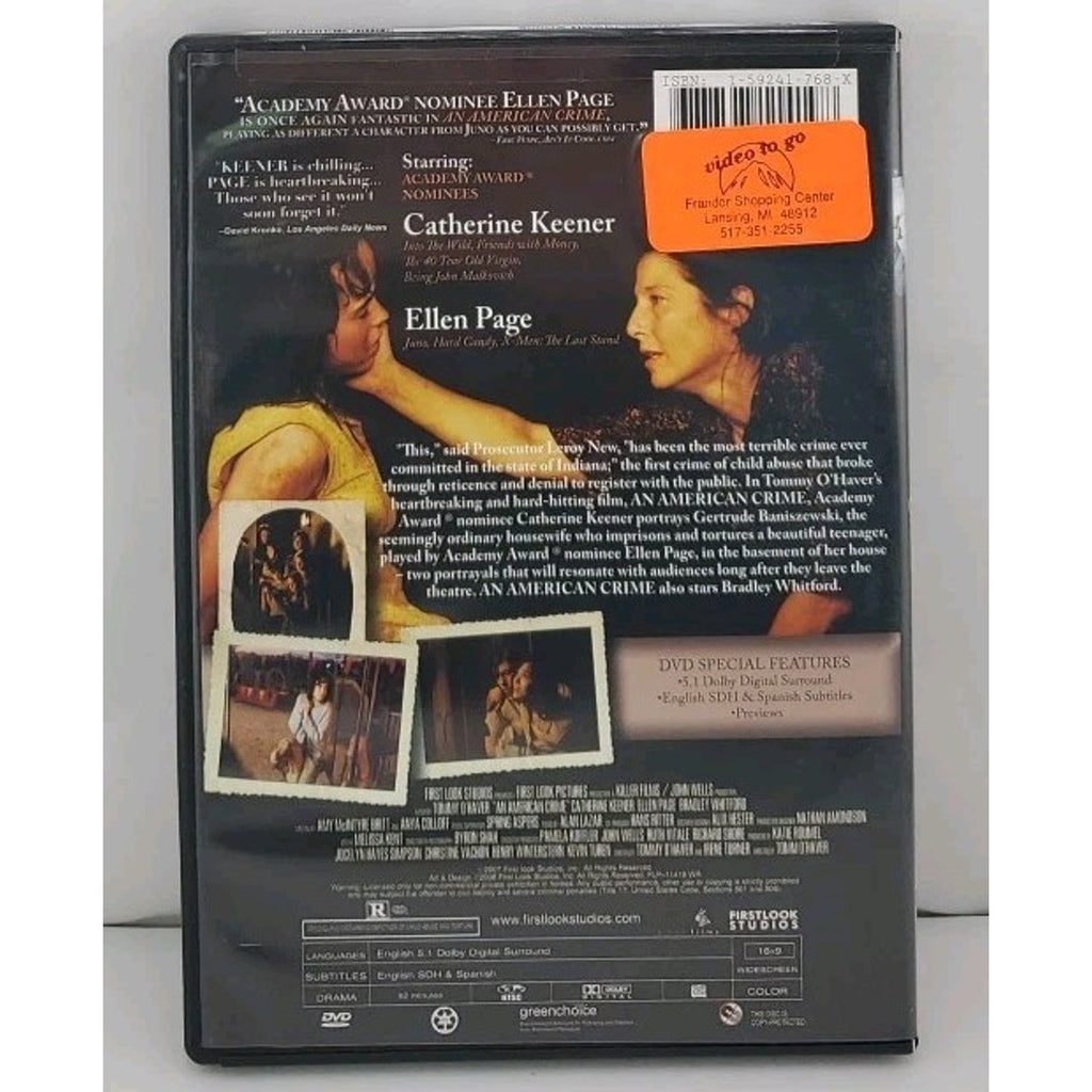 American Crime (DVD, 2007)