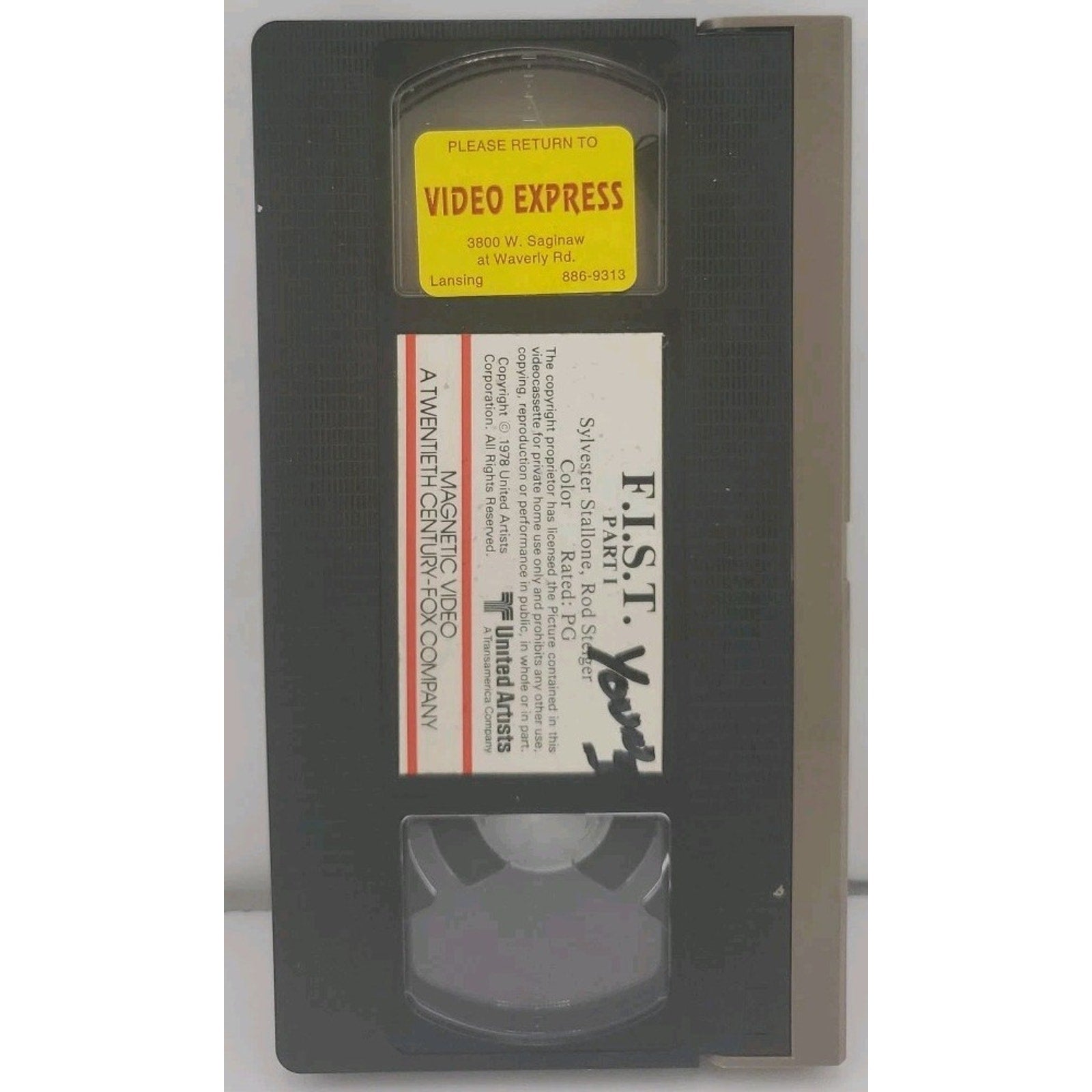 Sylvester Stallone F.I.S.T. VHS Part I