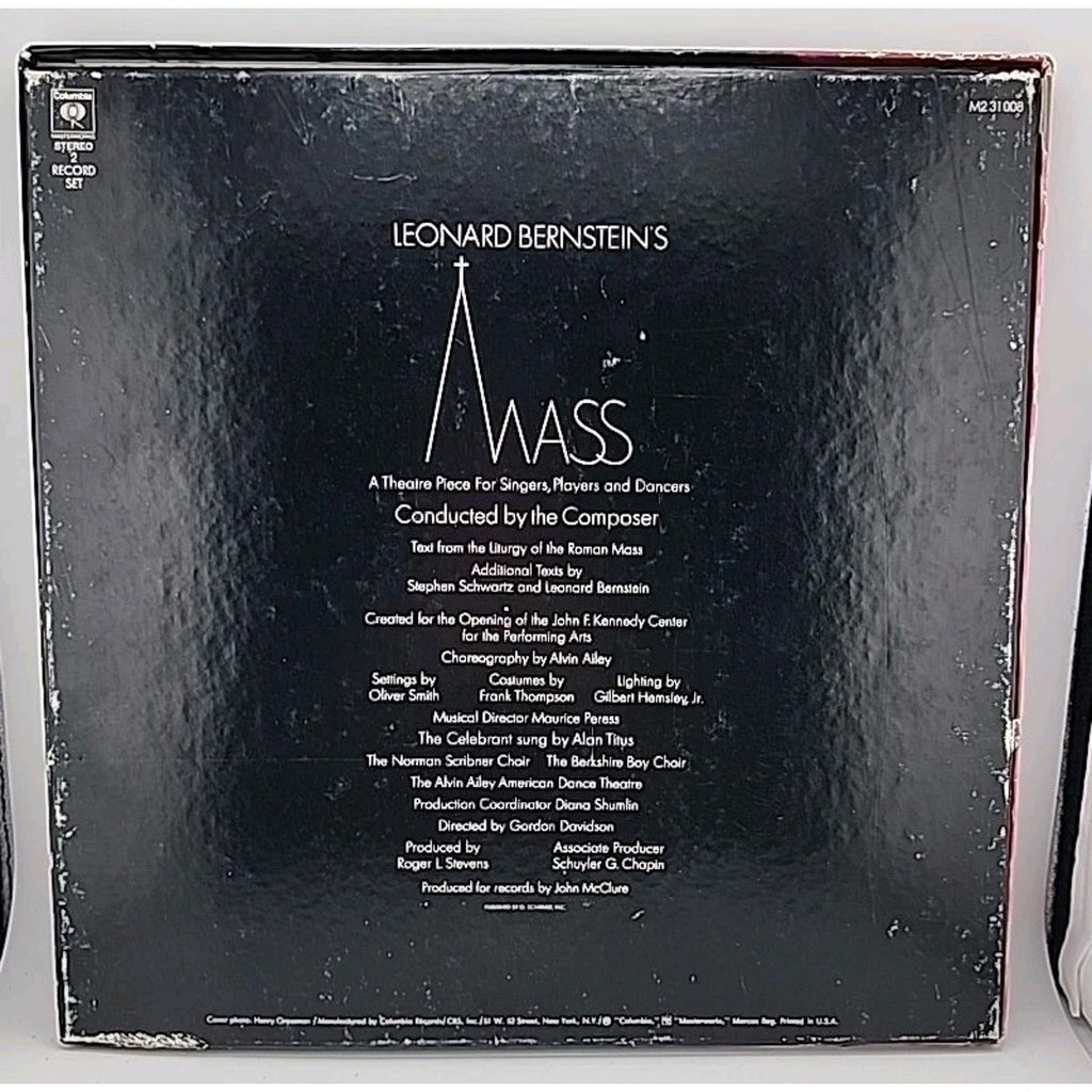 Leonard Bernstein Mass Columbia Masterworks M2 31008 Vinyl 2x LP Box Set