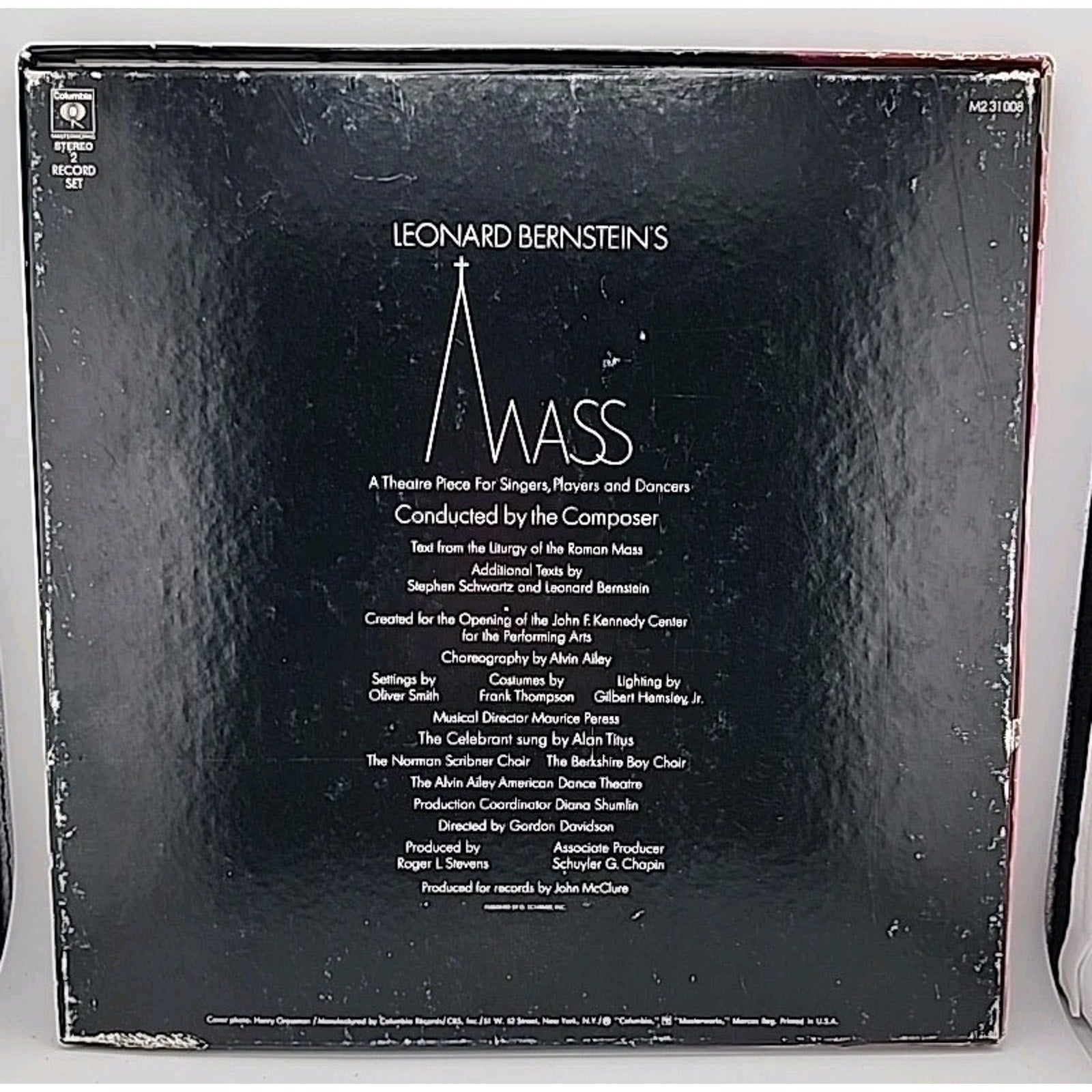 Leonard Bernstein Mass Columbia Masterworks M2 31008 Vinyl 2x LP Box Set