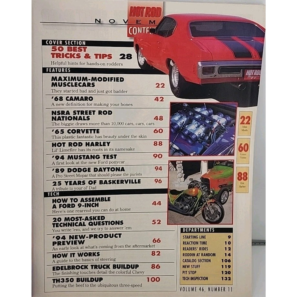 Hot Rod Magazine November 1993