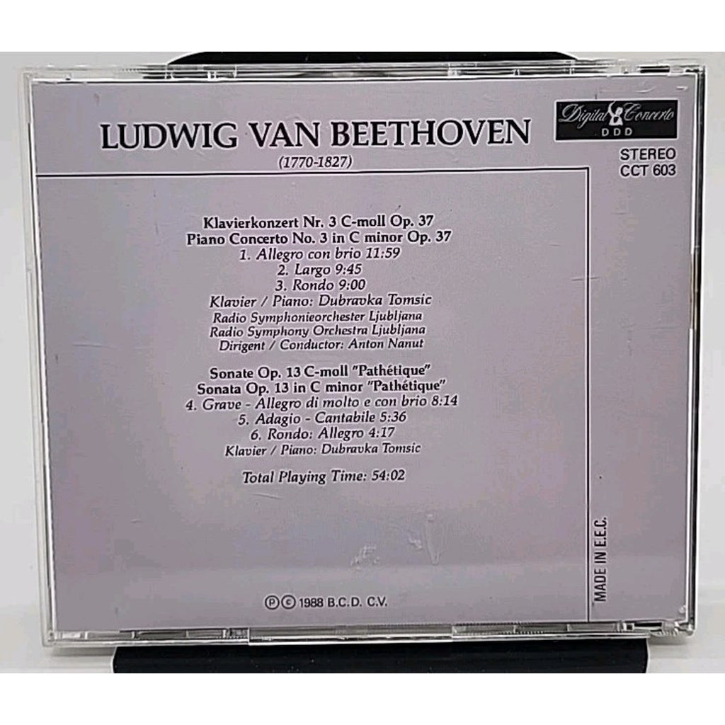 Beethoven Piano Concerto No 3 Sonata OP 13 Pathetique (CD)