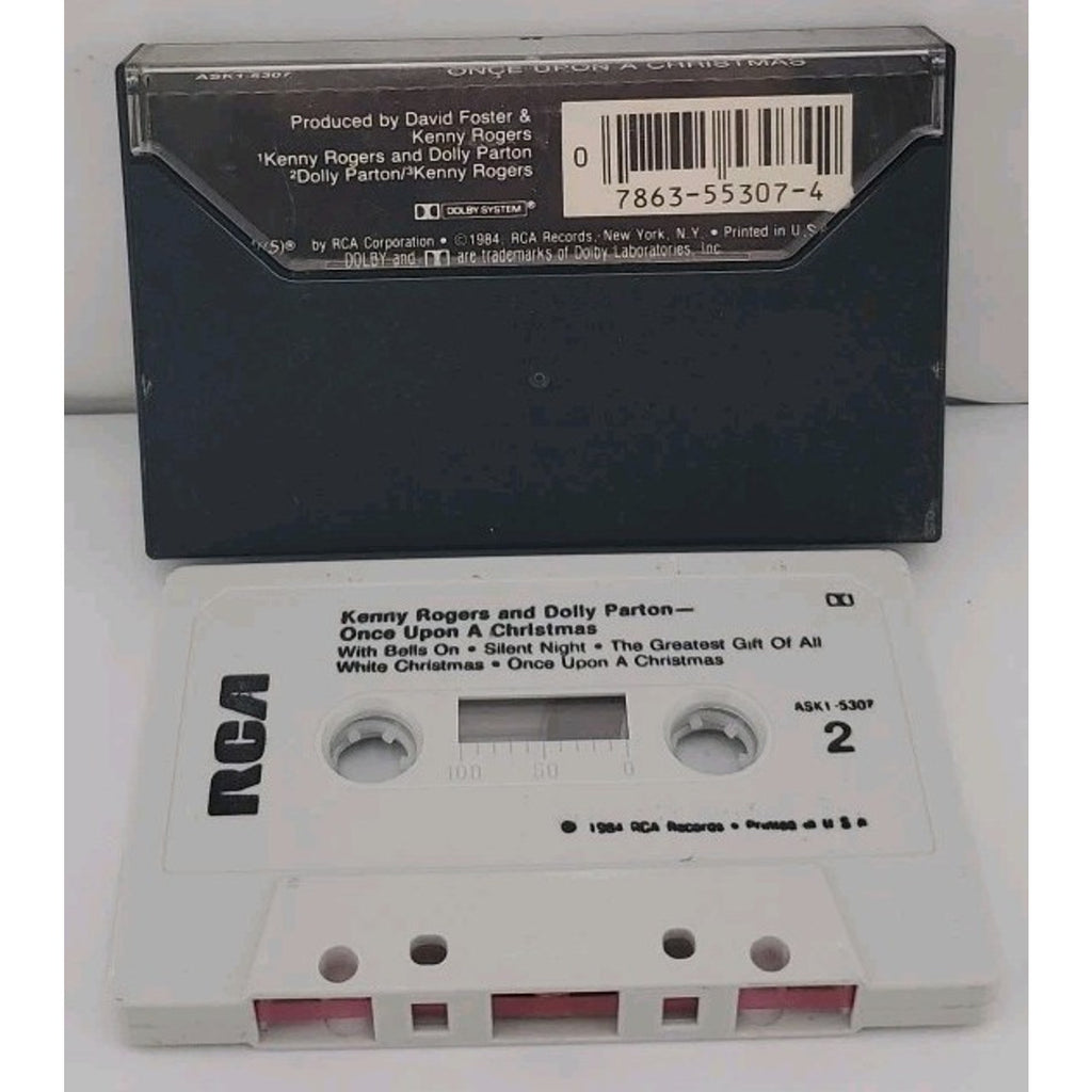 Kenny Rogers & Dolly Parton Cassette Tape Once Upon a Christmas 1984 RCA