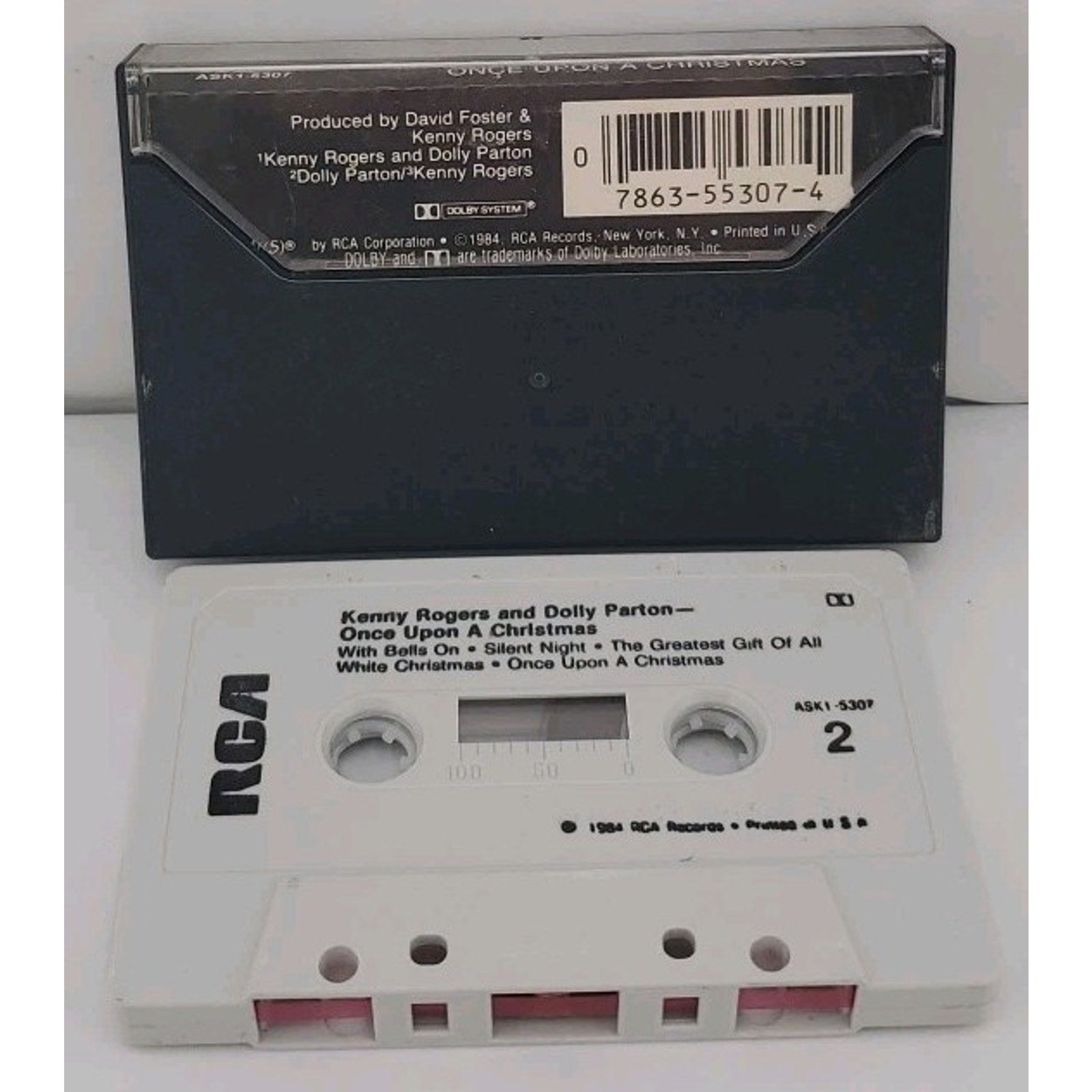 Kenny Rogers & Dolly Parton Cassette Tape Once Upon a Christmas 1984 RCA