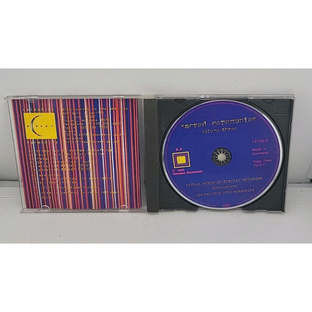 Sacred Ceremonies : Vol. 3-Ritual Music of Tibetan by Dip Tse Chok Ling (CD)