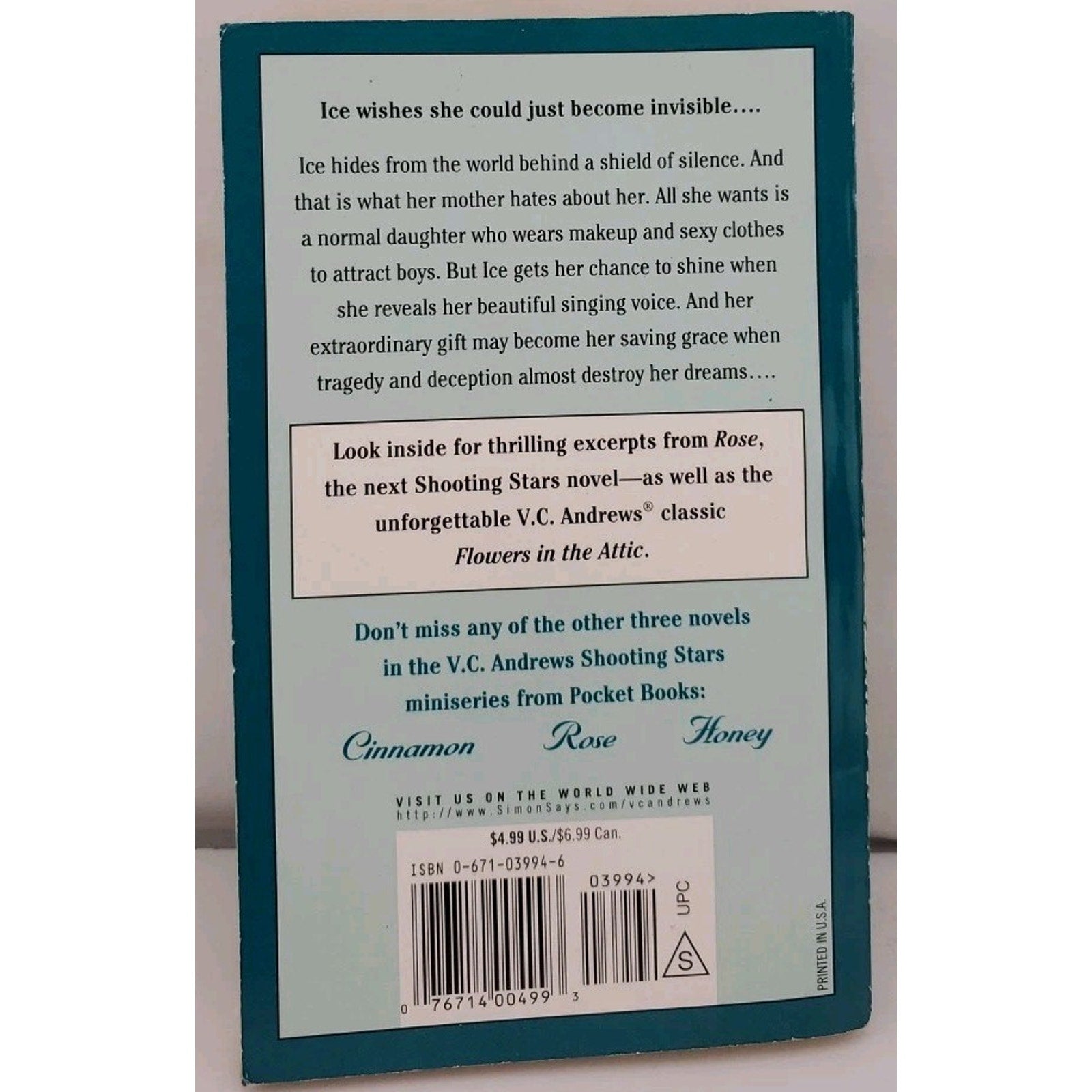 Ice by V. C. Andrews (2001, Mass Market)
