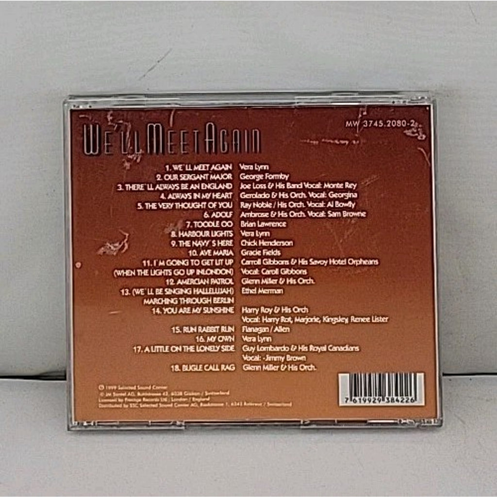 We'll Meet Again Featuring Vera Lynn, Glenn Miller, Ethel Merman (CD, 1999) Jazz