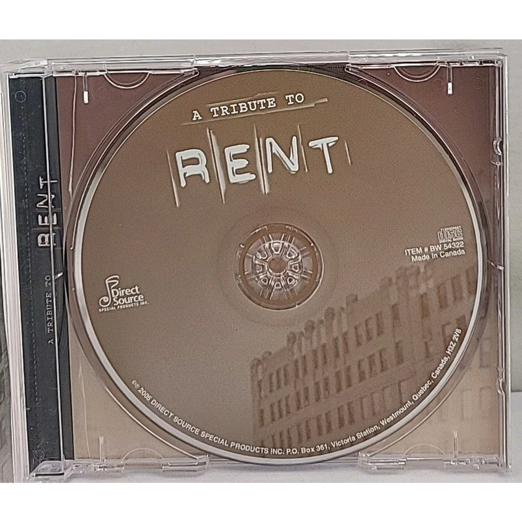 Tribute To Rent by Various [CD]