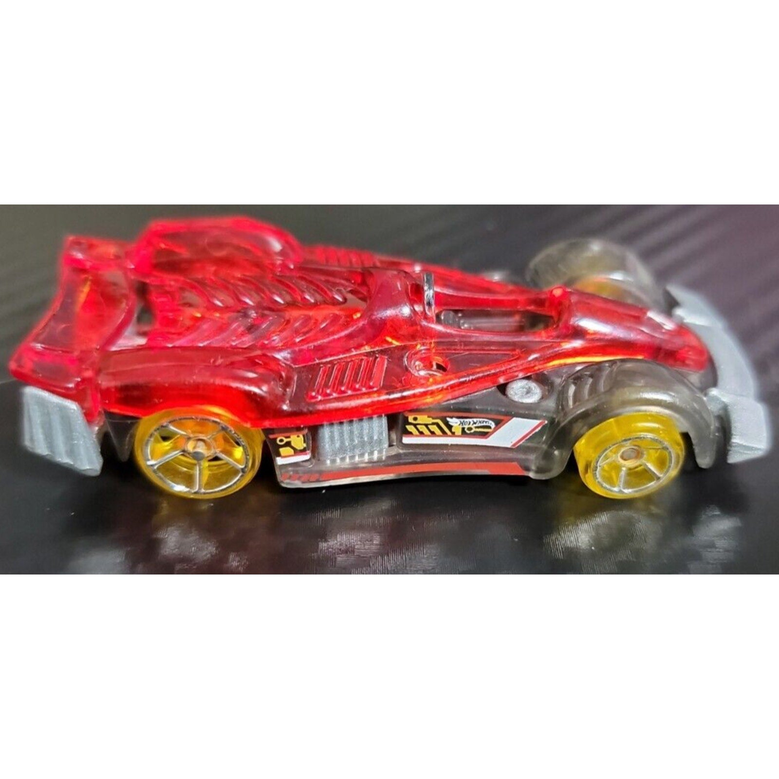 Hot Wheels Road Rocket Clear Black & Red Car