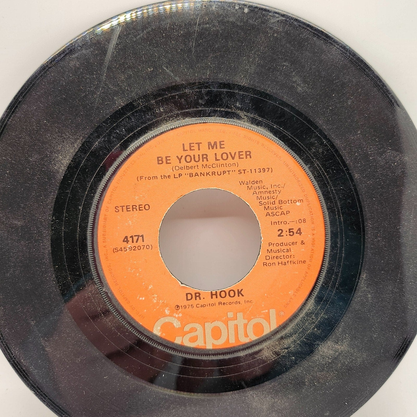 Let Me Be Your Lover / Only Sixteen By Dr. Hook (Record) - 4171