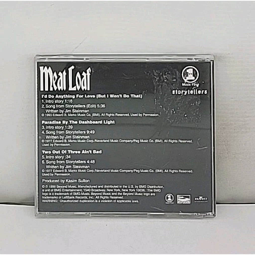 1999 Meatloaf The Sampler VH1 Music First Storytellers CD Promo
