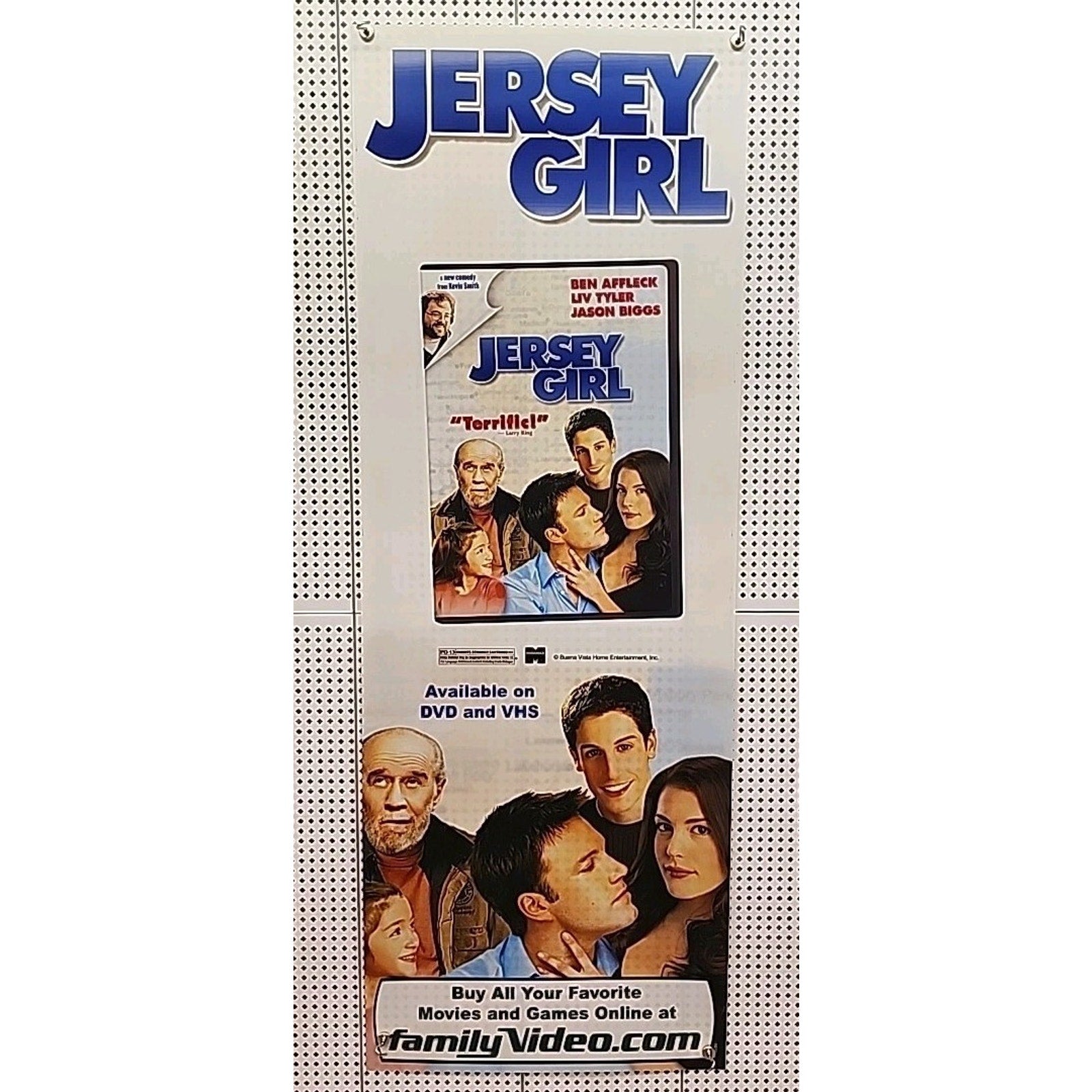 Jersey Girl Poster Family Video Banner 13x50