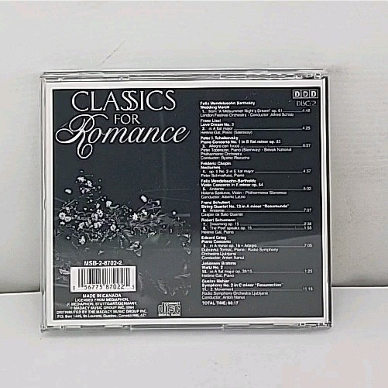 Classics for Romance by Various (CD, 1995) W/ Sleeve