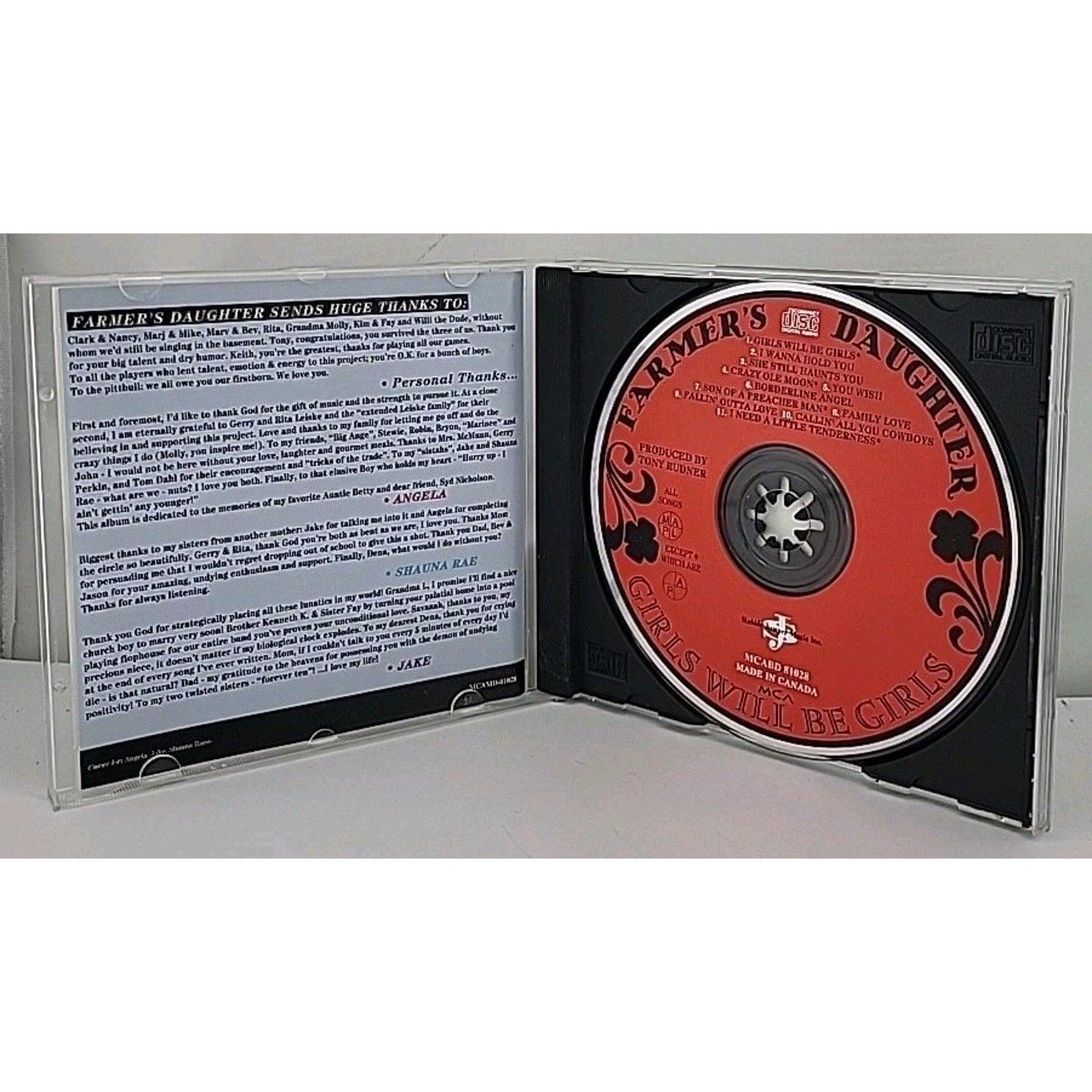 Girls will Be Girls - Music CD - Farmer's Daughter - - Stubble Jumper Music In