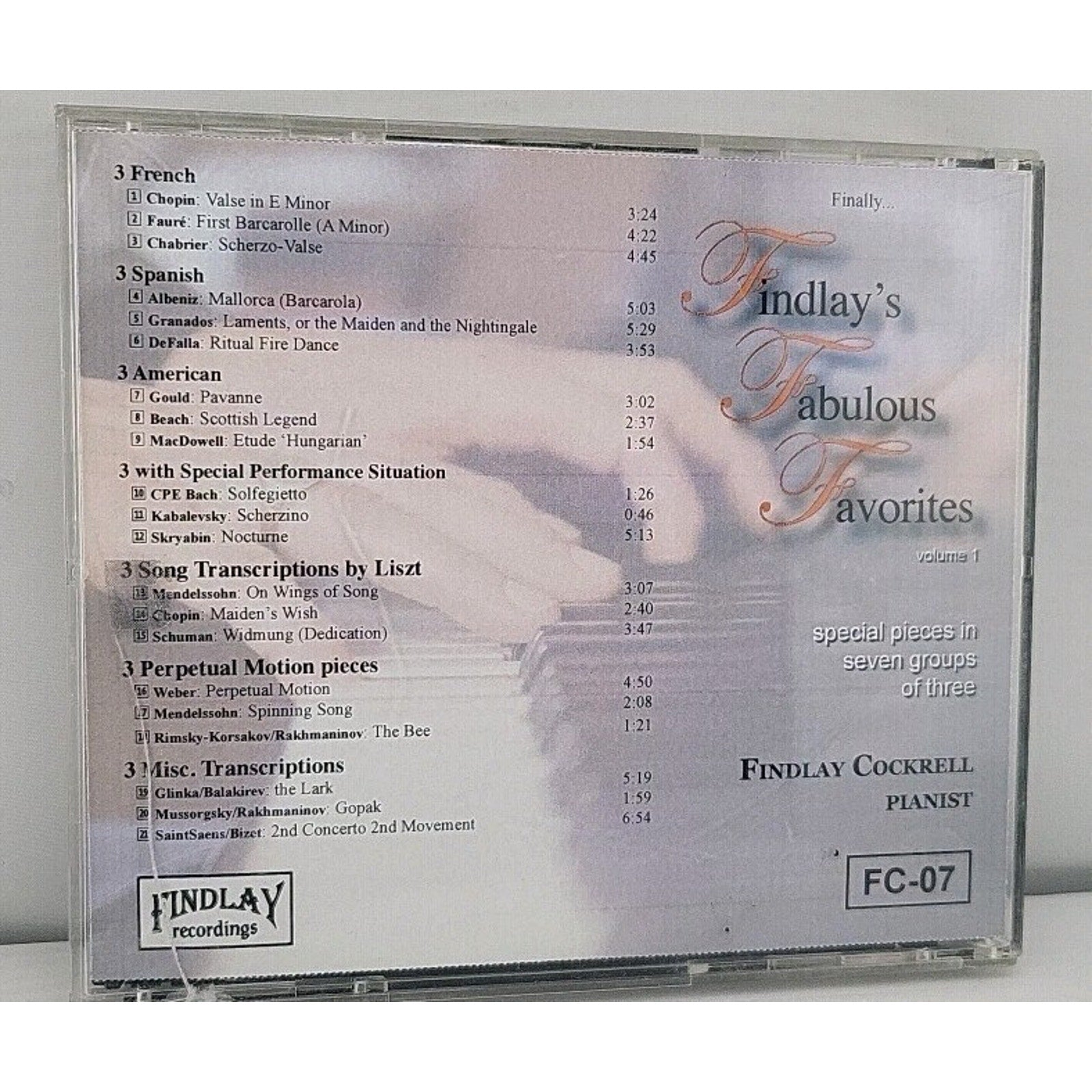 Findlay's Fabulous Favorites Vol.1 CD