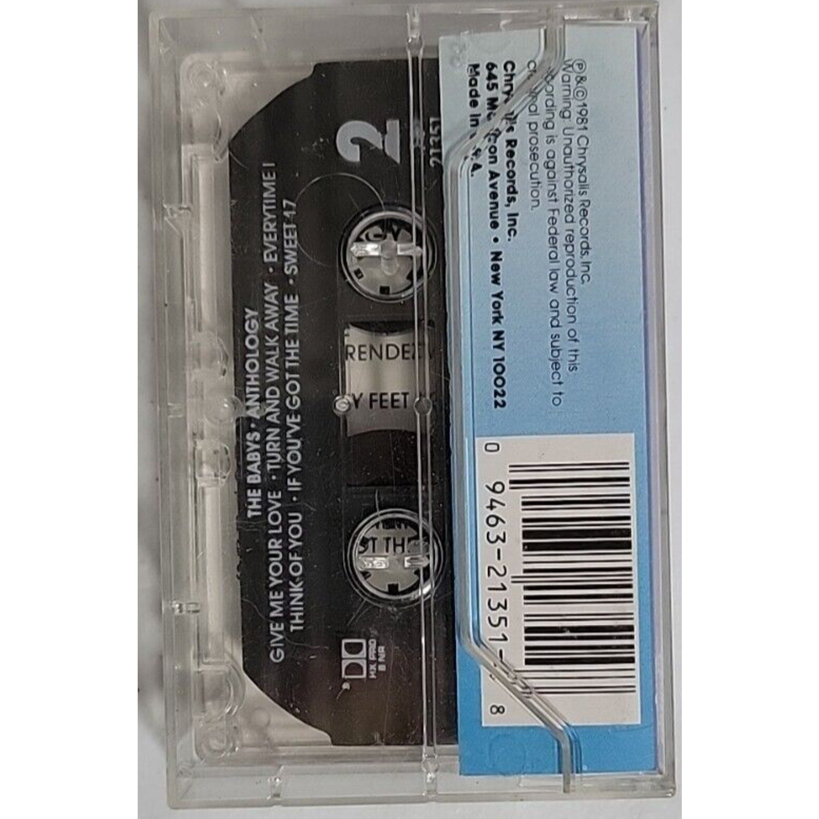 Anthology by The Babys (Cassette, Oct-1998, Capitol)