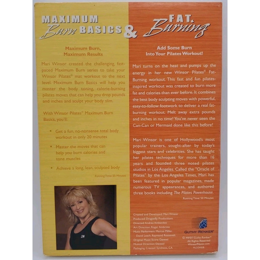 Winsor Pilates - Maximum Burn Basics & Fat Burning DVD