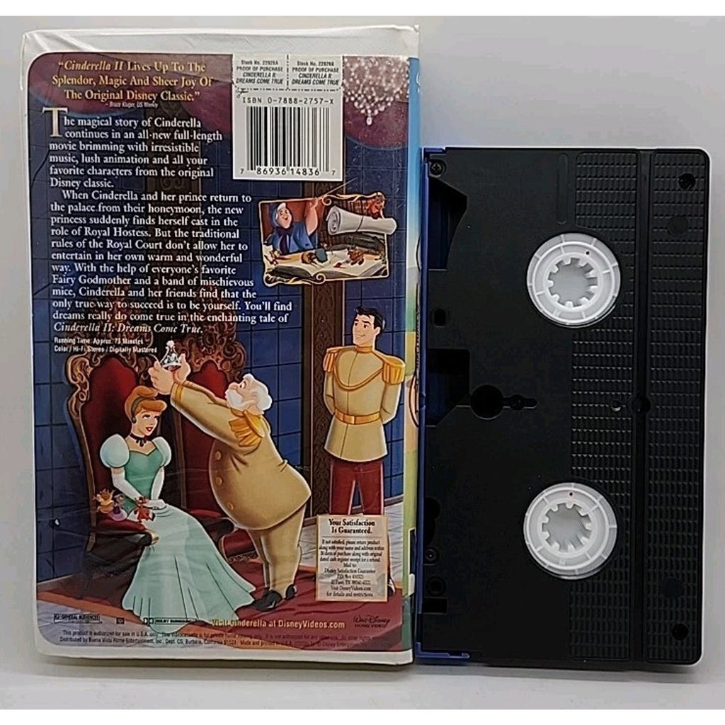 Cinderella II: Dreams Come True (VHS, 2002)