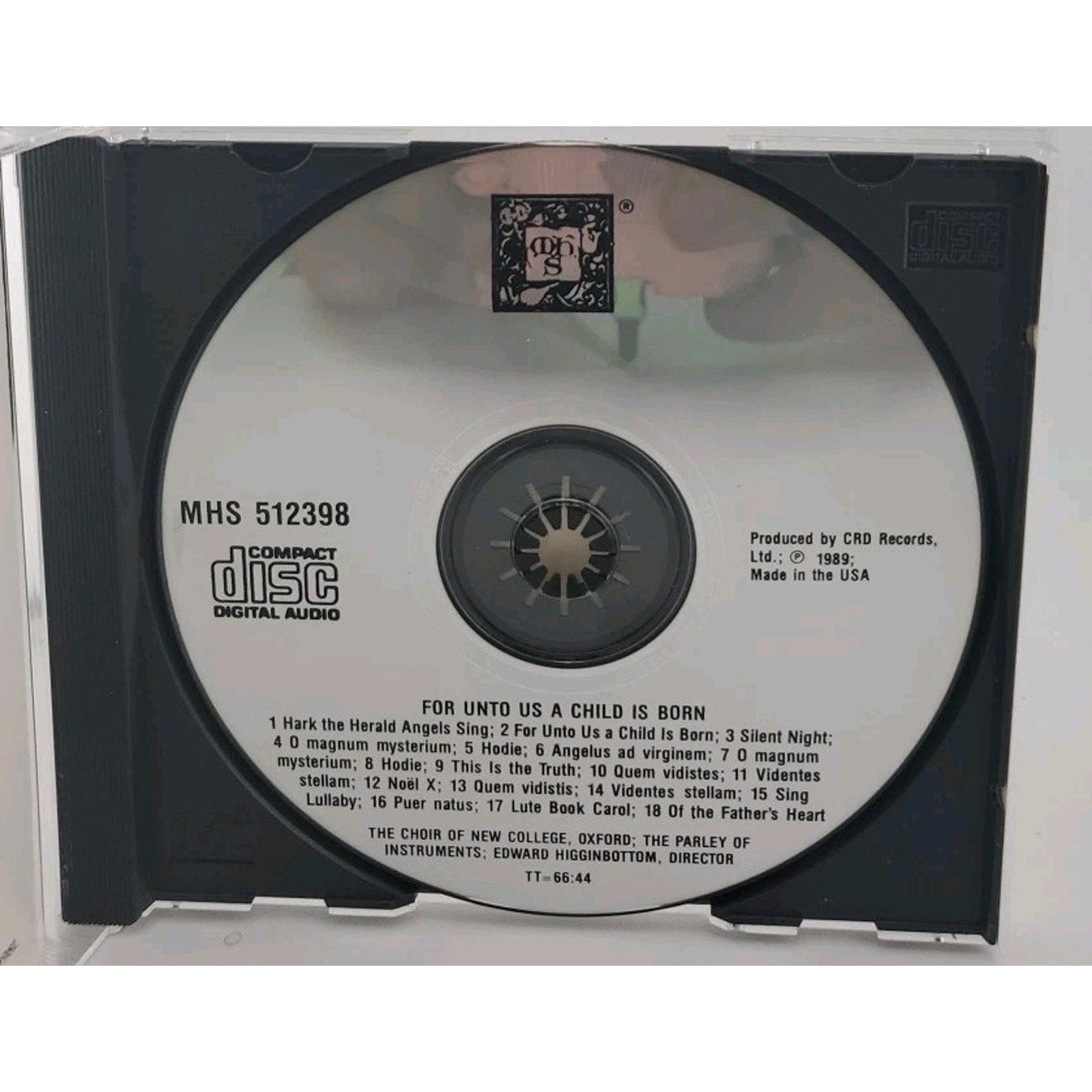 For Unto Us A Child Is Born New College Oxford Choir (CD)