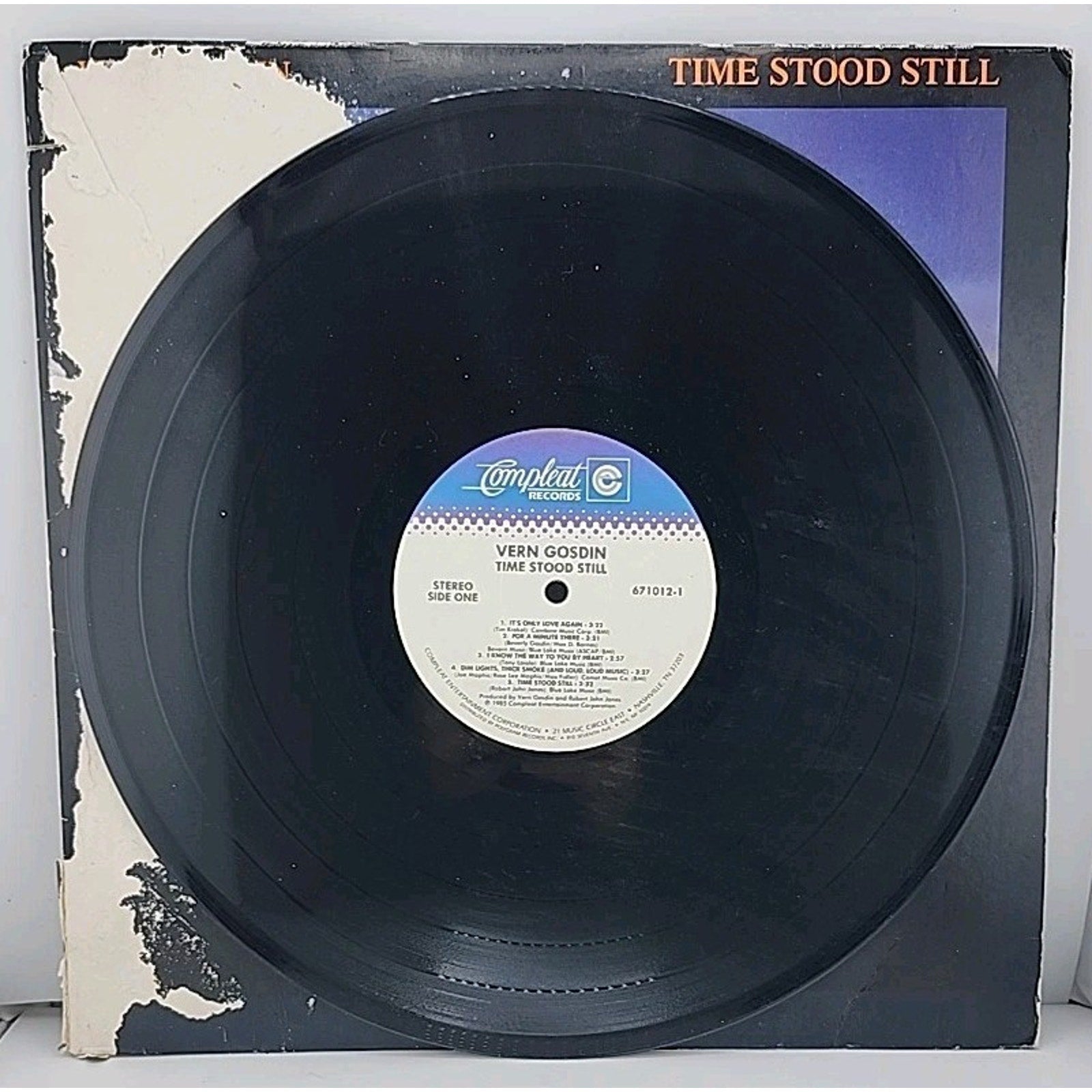 Vern Gosdin - Time Stood Still LP Record 1985 Compleat Country 33RPM