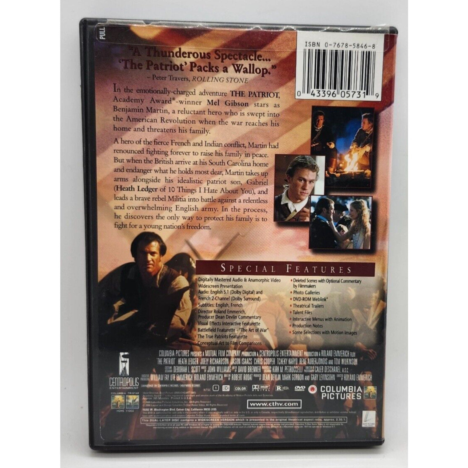The Patriot (DVD, 2000, Special Edition)