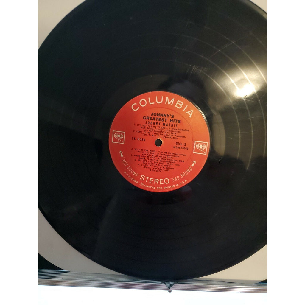 Johnny Mathis "Johnny's Greatest Hits" Columbia LP