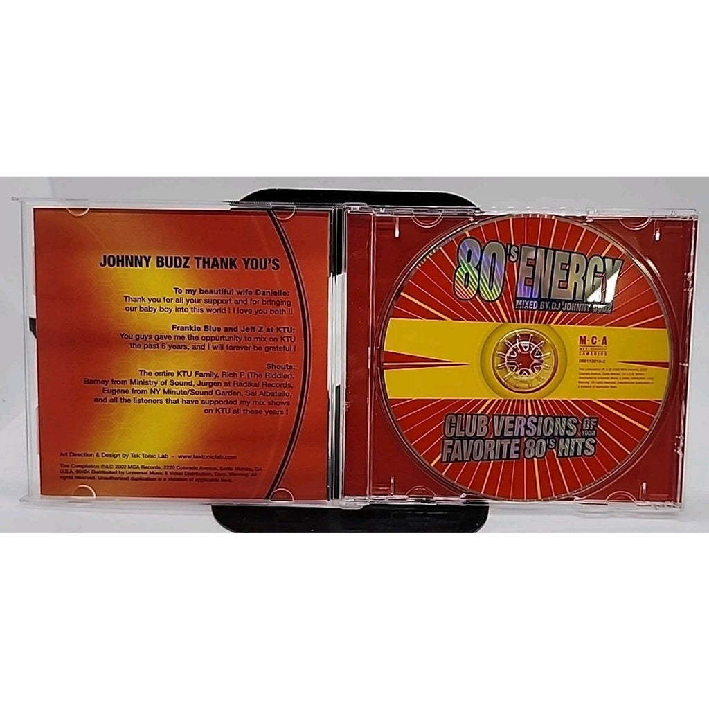 80's Energy: Mixed By Johnny Budz by Various Artists (CD, Sep-2002, Ministry of