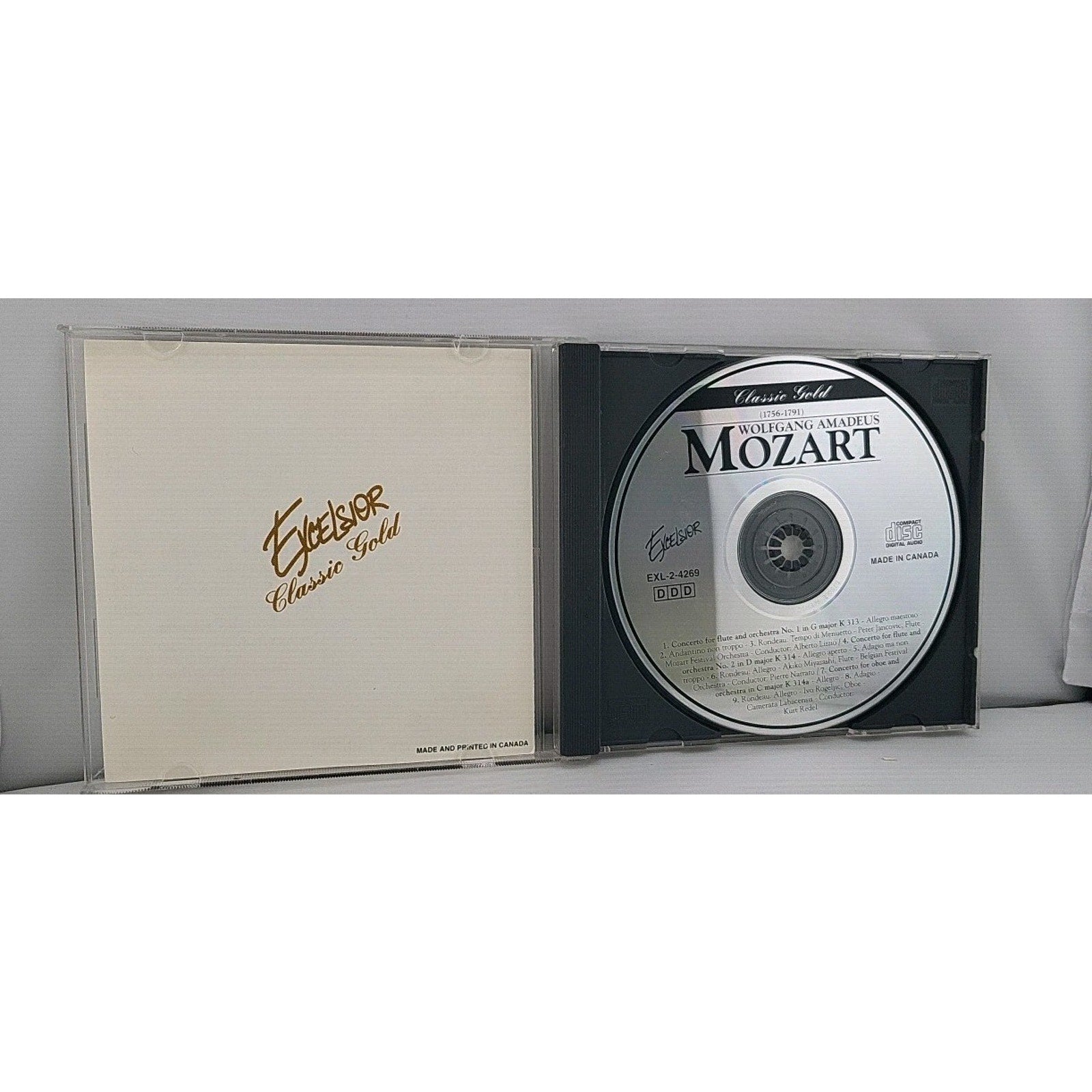 Wolfgang Amadeus Mozart Early Symphonies NO. 16, 18, 21 & 22 Excelsior Gold CD