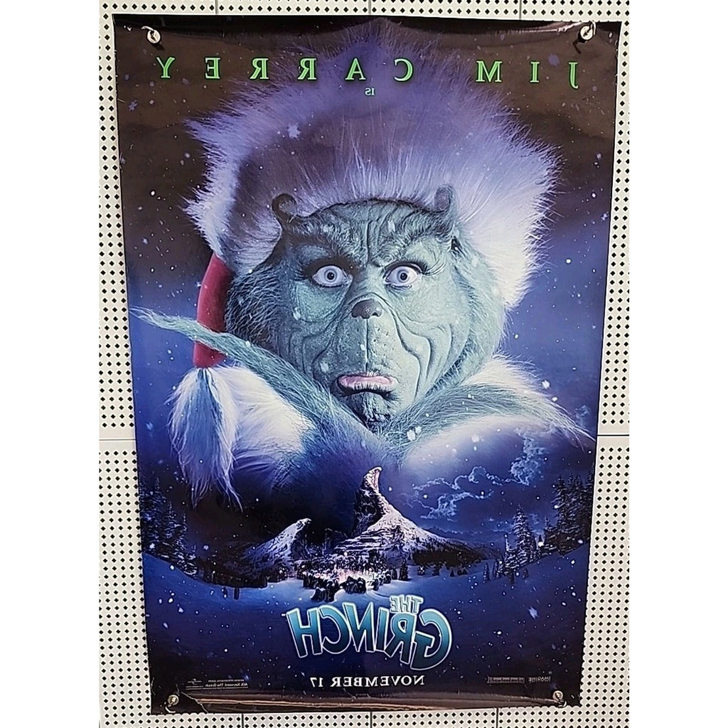 The Grinch - Original DS Movie Poster D/S 27x40 - 2000 Christmas Jim Carrey
