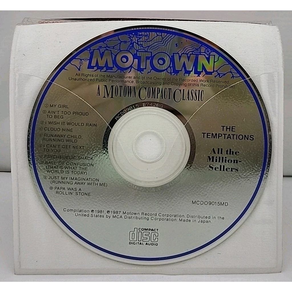 A Motown Compact Classic - The Temptations - All The Million-Sellers - CD