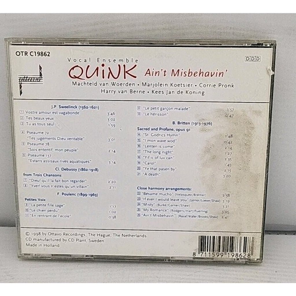 Quink Ain't Misbehavin' CD