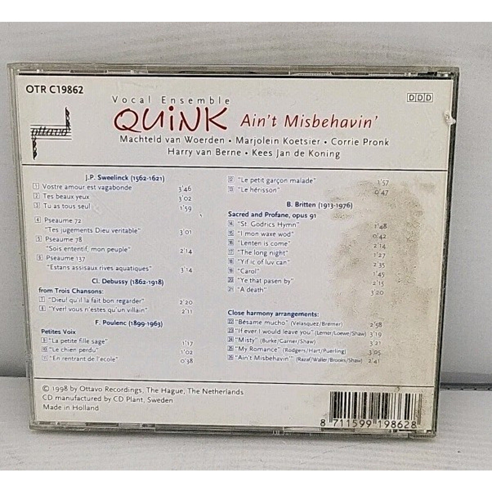 Quink Ain't Misbehavin' CD