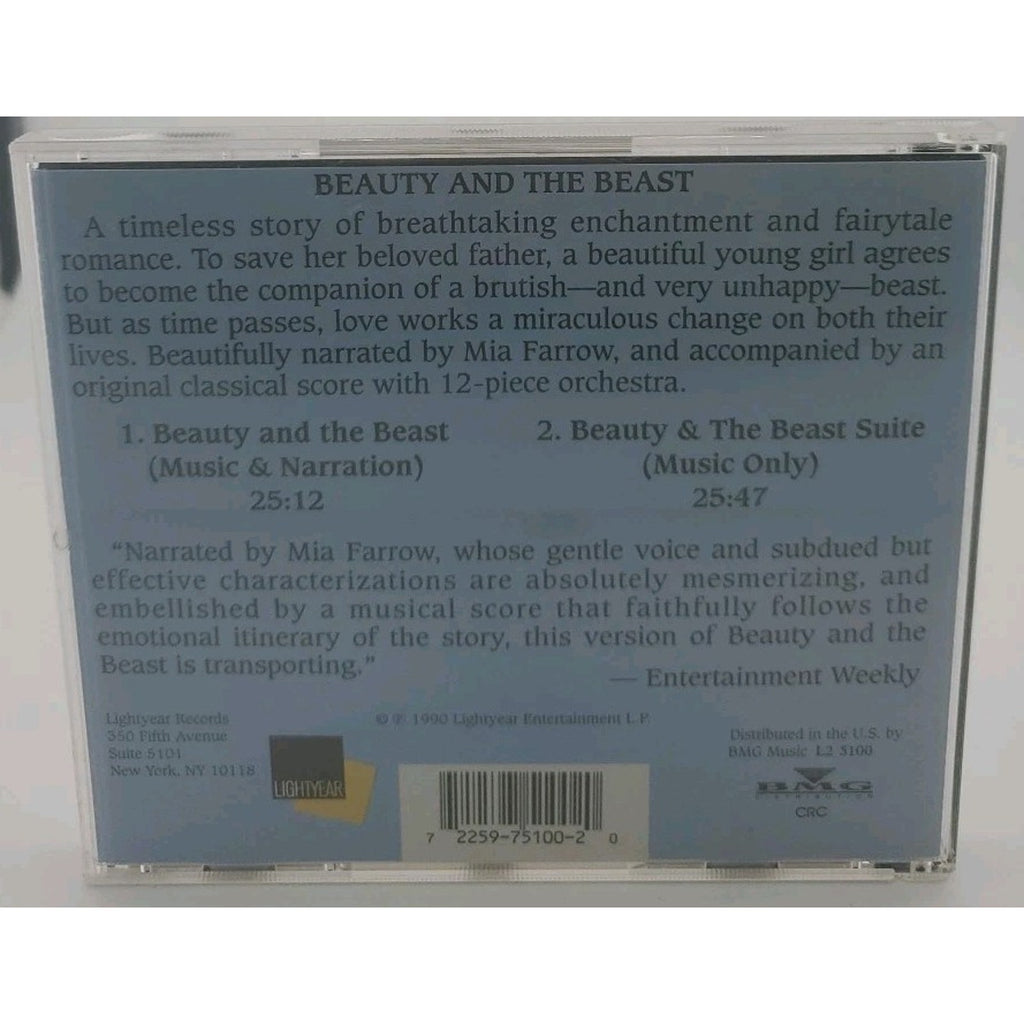 Beauty & the Beast [Long Box] by Mia Farrow (CD, May-1997, Lightyear)