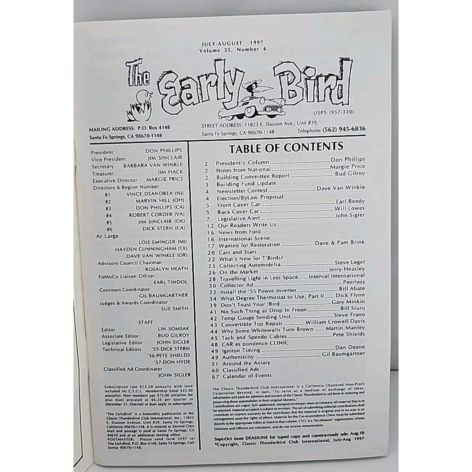 Early Bird July- August 1997