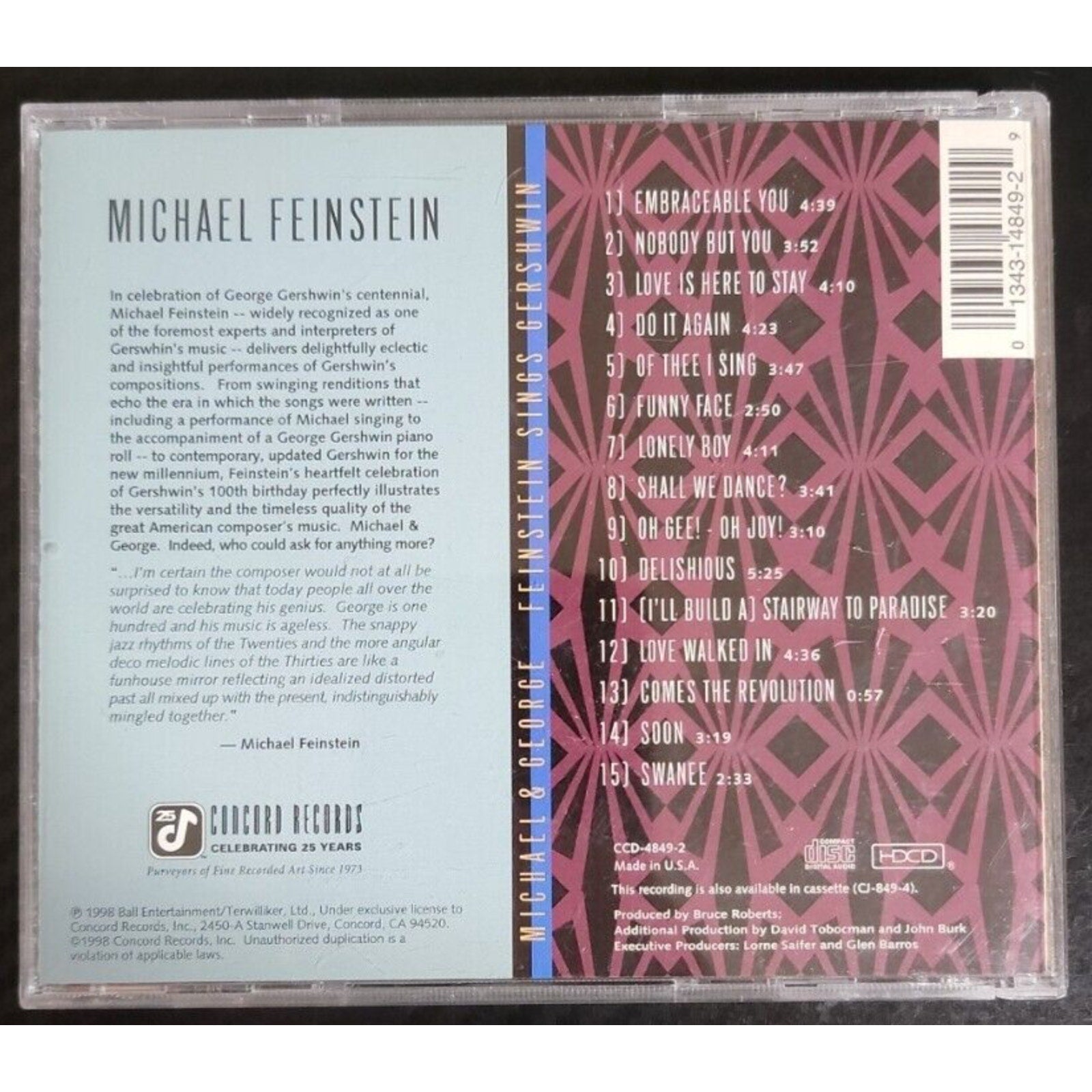 Michael George (Feinstein Sings Gershwin) - (CD)