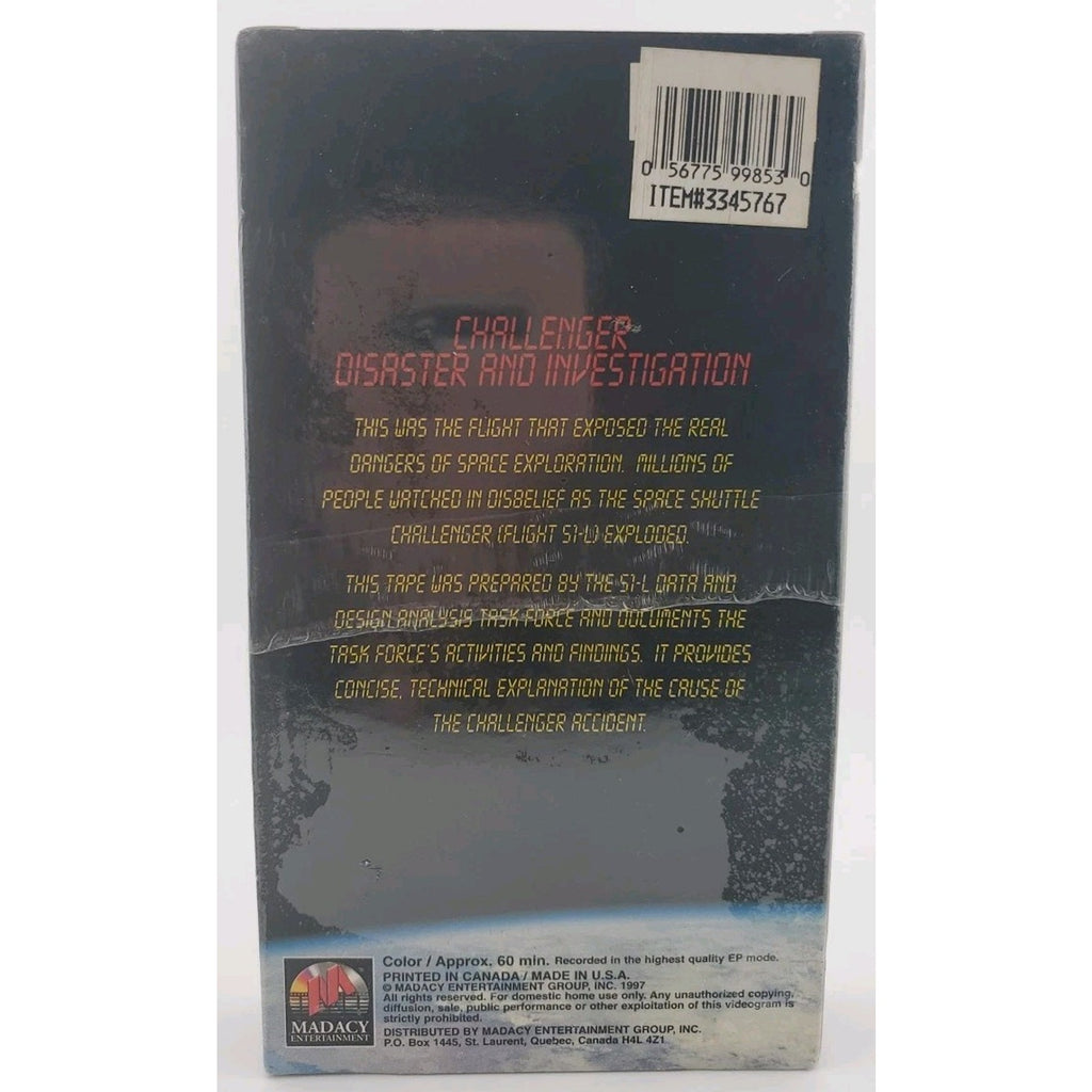 NASA 25 Years Challenger/Disaster And Investigation VHS *Brand New*