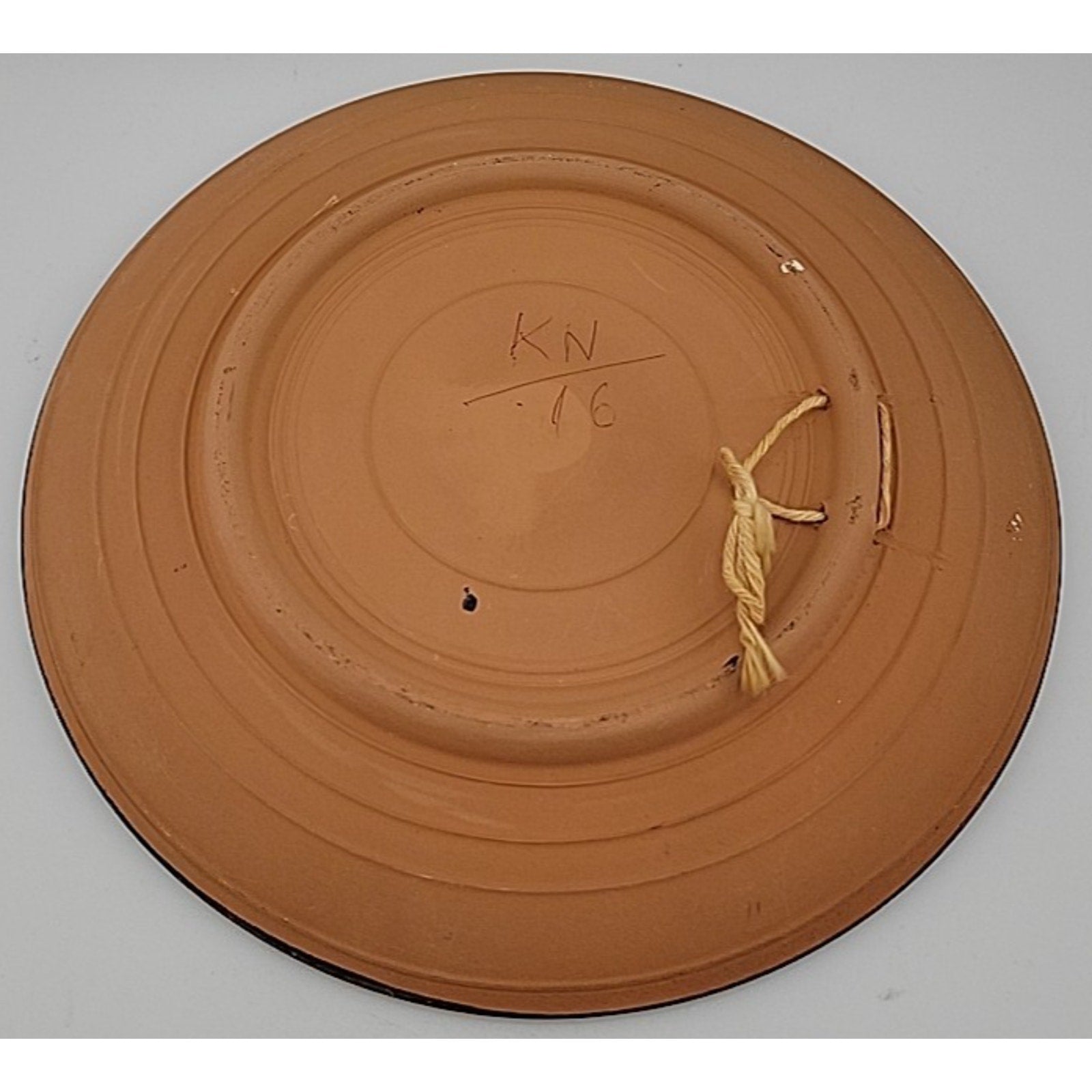Small Hand Painted Athens Greece Dish Clay Terracotta
