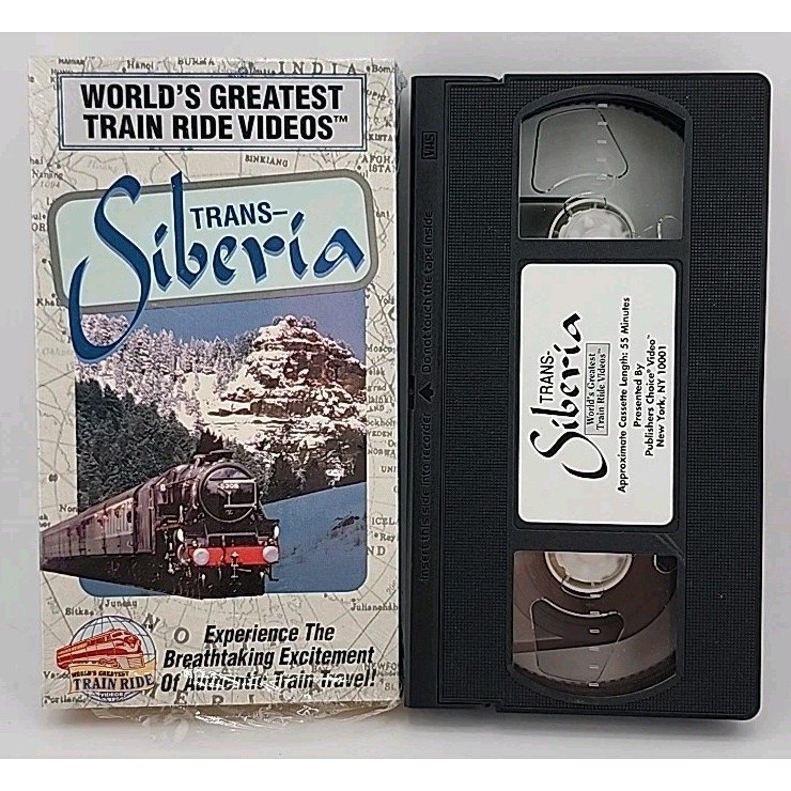 World's Greatest Train Ride Trans Siberia 1995 Railroads Locomotives (VHS)