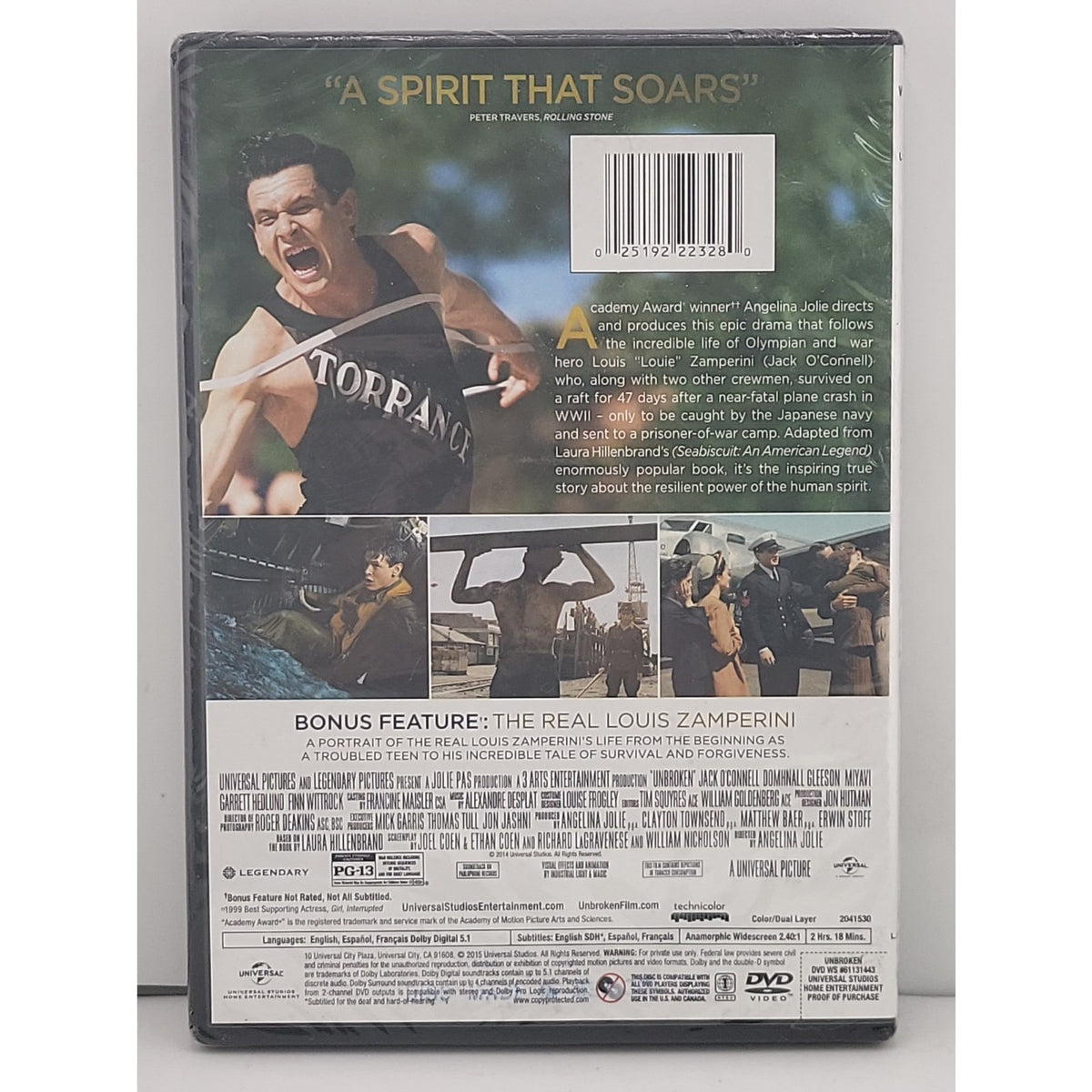 Unbroken (DVD, 2014) *Brand New*