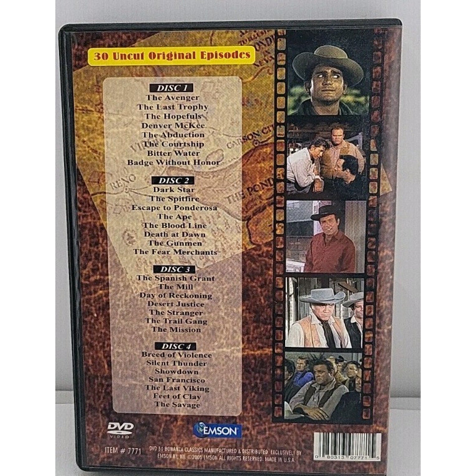 30 Bonanza Classics Collector's Edition DVD 30 Uncut Original Episodes