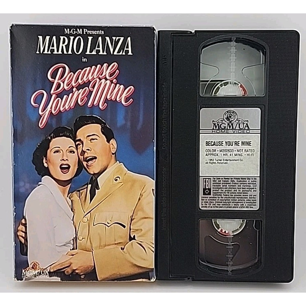 Because Youre Mine (VHS, 1992)