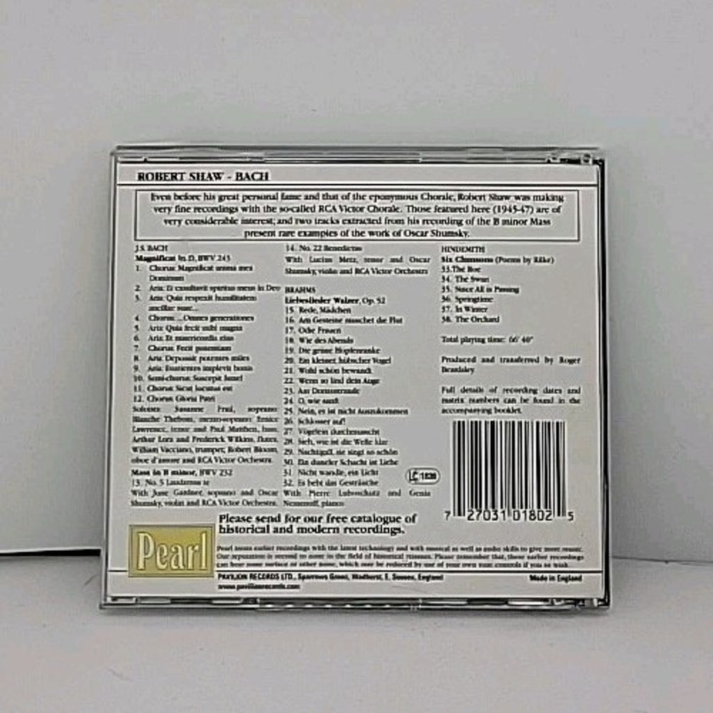 Magnificat: Mass & (Bm) /Liebeslieder Waltzes/& by Robert Shaw (CD, 2002)