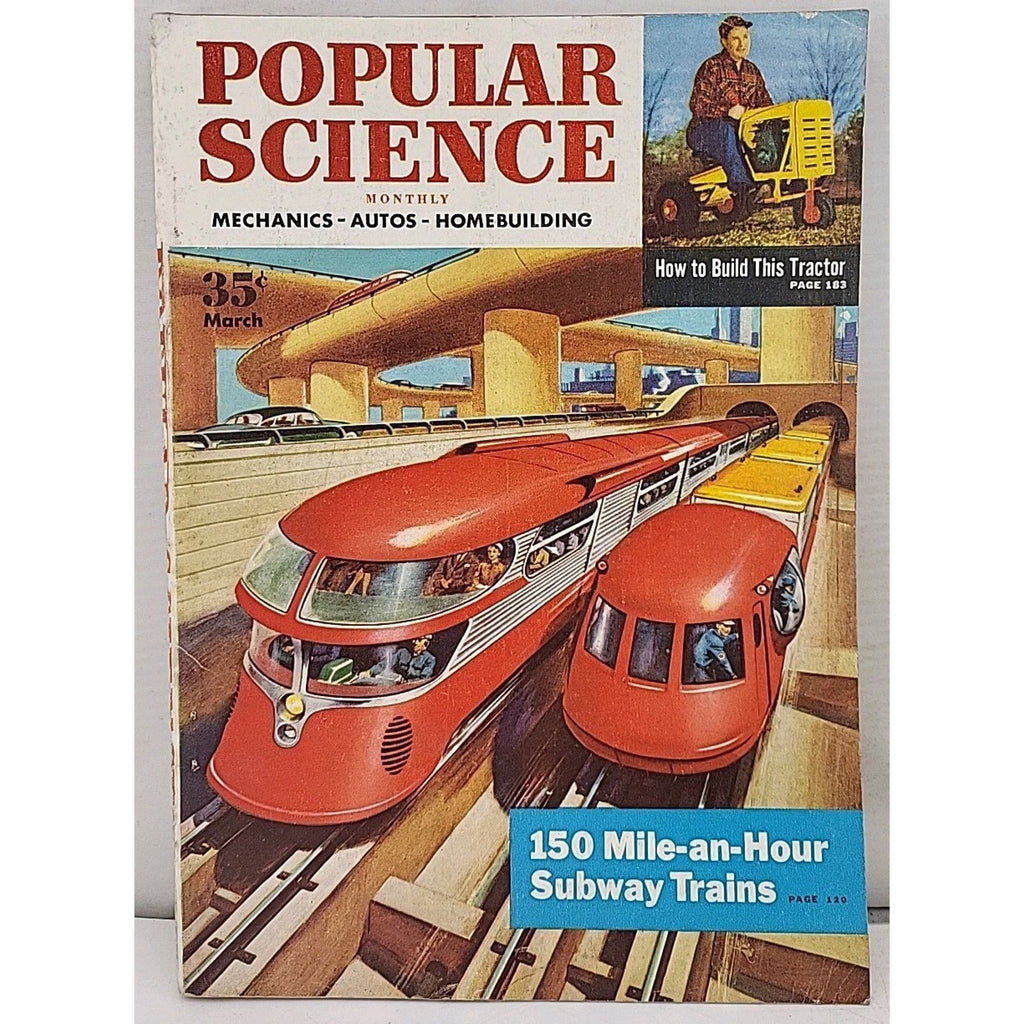 Popular Science Monthly - Mechanics-Autos-Homebuilding - March 1954 - Vol.164...